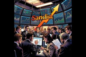 Sandisk stock is climbing after an S&P 500 announcement.