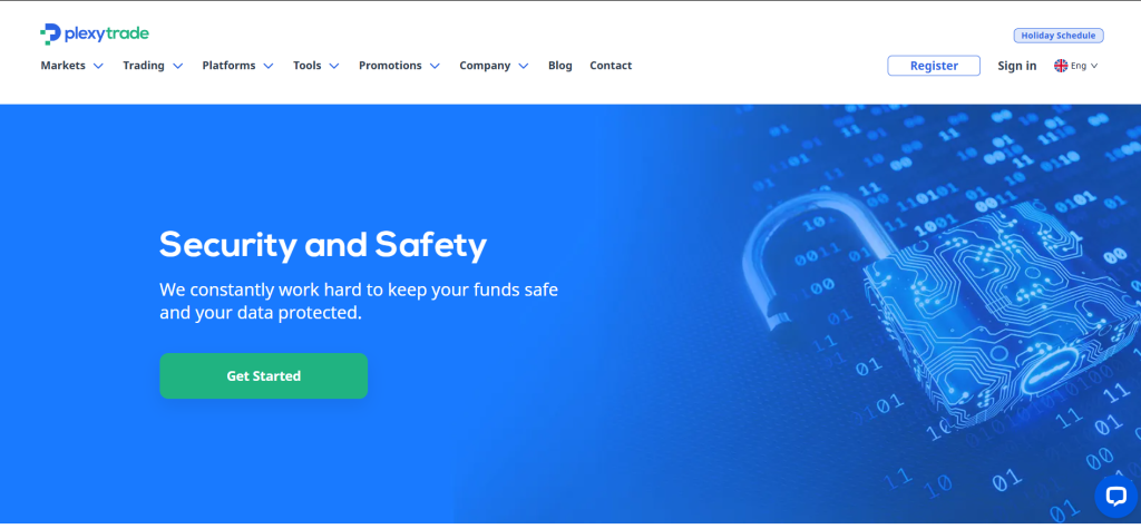 Plexytrade Safety and Security