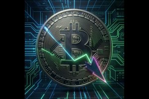 Bitcoin drops after a bull trend the previous day.