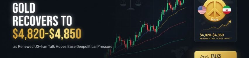 Image for Gold Recovers to $4,820–$4,850 as Renewed US-Iran Talk Hopes Ease Geopolitical Pressure