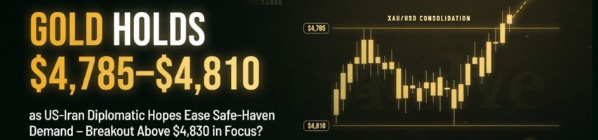 Image for Gold Holds $4,785–$4,810 as US-Iran Diplomatic Hopes Ease Safe-Haven Demand – Breakout Above $4,830 in Focus?