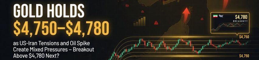 Image for Gold Holds $4,750–$4,780 as US-Iran Tensions and Oil Spike Create Mixed Pressures – Breakout Above $4,780 Next?