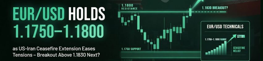 Image for EUR/USD Holds 1.1750–1.1800 as US-Iran Ceasefire Extension Eases Tensions – Breakout Above 1.1830 Next?