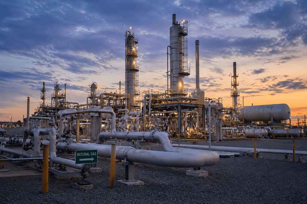 Natural gas production is high and inventory levels are elevated as well, keeping prices low 