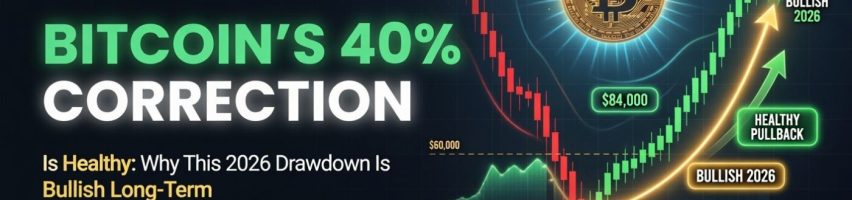 Image for Bitcoin’s 40% Correction Is Healthy: Why This 2026 Drawdown Is Bullish Long-Term