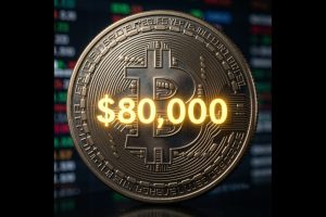Bitcoin is close to $80K but cannot quite reach it.