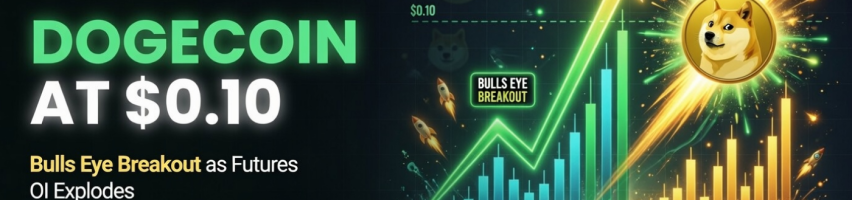 Image for Dogecoin at $0.10: Bulls Target Breakout as Futures Open Interest Surges