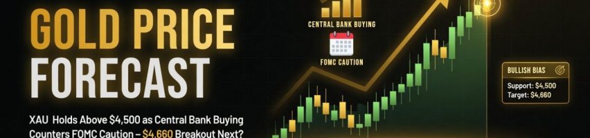 Image for Gold Price Forecast: XAU Holds Above $4,500 as Central Bank Buying Counters FOMC Caution – $4,660 Breakout Next?