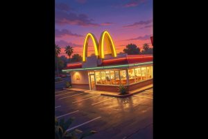 McDonald's stock is down ahead of the Q1 earnings report.