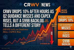 CRWV Drops 10% After Hours as Q2 Guidance Misses and Capex Rises, But a $99B Backlog Tells a Different Story