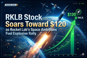 RKLB Stock Soars Toward $120 as Rocket Lab’s Space Ambitions Fuel Explosive Rally