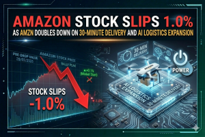 Amazon Stock Slips 1% as AMZN Doubles Down on 30-Minute Delivery and AI Logistics Expansion