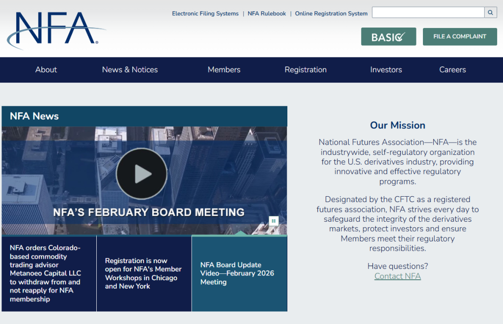 National Futures Association (NFA) - United States