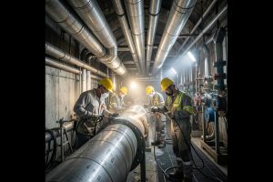 Gas pipeline maintenance is slowing down production and keeping prices higher.