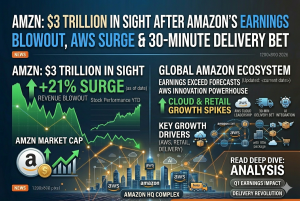 AMZN: $3 Trillion in Sight After Amazon's Earnings Blowout, AWS Surge & 30-Minute Delivery Bet