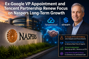 Naspers Eyes Recovery as Ex-Google Executive Appointment and Tencent Deal Lift Sentiment
