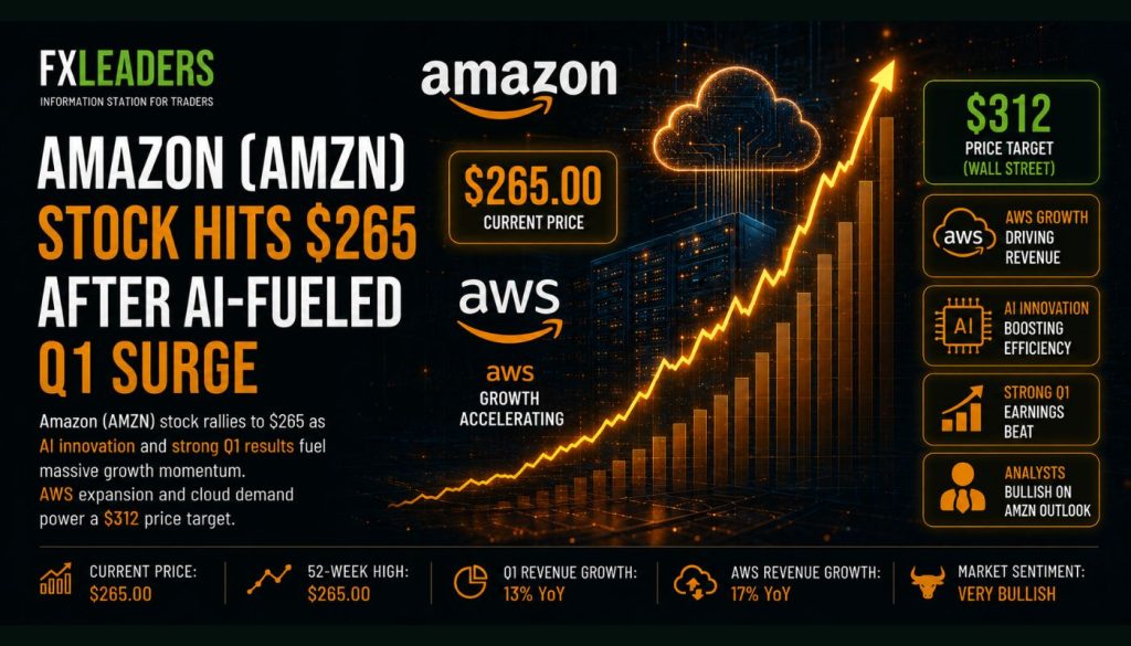 Amazon (AMZN) Stock Hits $265 After AI-Fueled Q1 Surge — AWS Growth ...