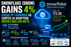 Snowflake (SNOW) Gains 4% Ahead of Earnings as Cortex AI Adoption Drives Bullish Bets