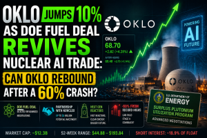 Oklo Stock Jumps 10% as DOE Fuel Deal Revives Nuclear AI Trade: Can OKLO Rebound After a 60% Crash?