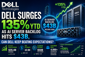 Dell Surges 135% YTD as AI Server Backlog Hits $43B, Can DELL Stock Keep Beating Expectations?