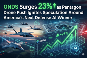 ONDS Surges 23% as Pentagon Drone Push Ignites Speculation Around America's Next Defense AI Winner