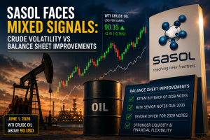 Oil Reversal Pressures Sasol After Strong Rally, but June Bounce Offers Relief
