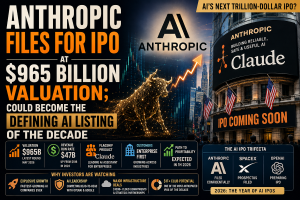 Anthropic Files for IPO at $965 Billion Valuation; Could Become the Defining AI Listing of the Decade