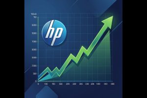 Hewlett Packard stock is sky high after strong positive market sentiment.
