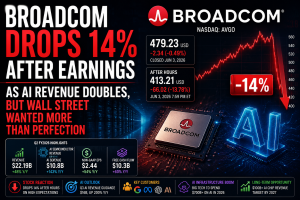 Broadcom Drops 14% After Earnings as AI Revenue Doubles, but Wall Street Wanted More Than Perfection