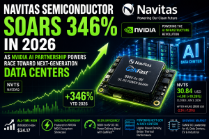 Navitas Semiconductor Soars 346% in 2026 as Nvidia AI Partnership Powers Race Toward Next-Generation Data Centers
