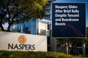 Naspers Slides After Brief Rally Despite Tencent and Boardroom Boosts