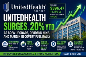 UnitedHealth Surges 20% YTD as BofA Upgrade, Dividend Hike, and Margin Recovery Fuel Rally