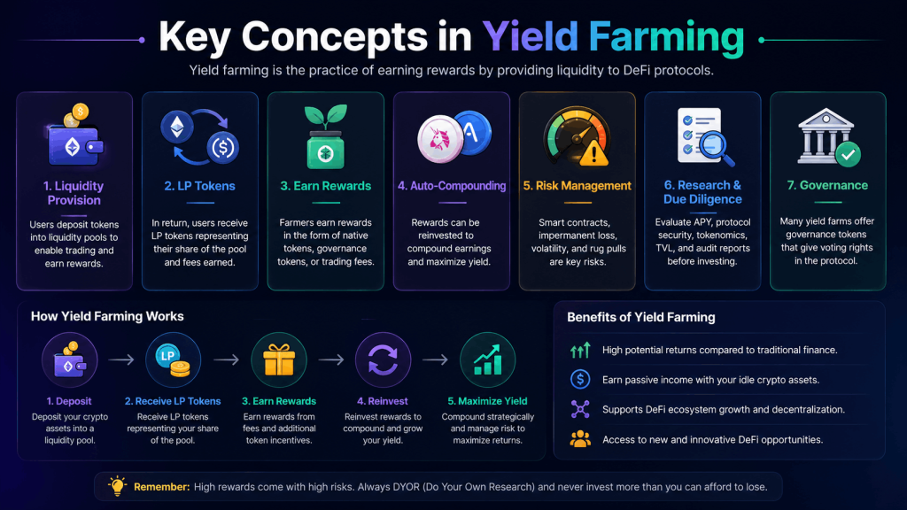 Key Concepts in Yield Farming Key Concepts in Yield Farming