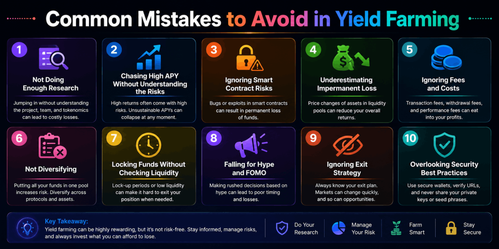 Common Mistakes to Avoid in Yield Farming Common Mistakes to Avoid in Yield Farming