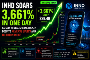 INHD Soars 3,661% in One Day as $3M AI Deal Sparks Frenzy Despite Reverse Splits and Dilution Risks