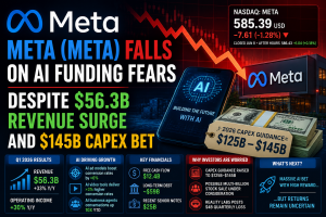 Meta (META) Falls on AI Funding Fears Despite $56.3B Revenue Surge and $145B Capex Bet