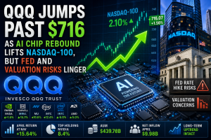 QQQ Jumps Past $716 as AI Chip Rebound Lifts Nasdaq-100, But Fed and Valuation Risks Linger