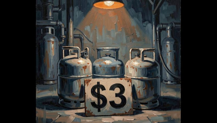 Natural gas prices slipped in the United States and fell to $3 per MMBtu.