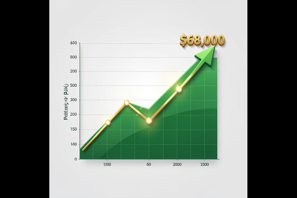 Bitcoin is above $68K this week.