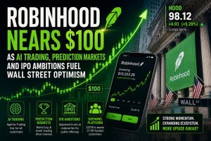 Robinhood Nears $100 as AI Trading, Prediction Markets and IPO Ambitions Fuel Wall Street Optimism