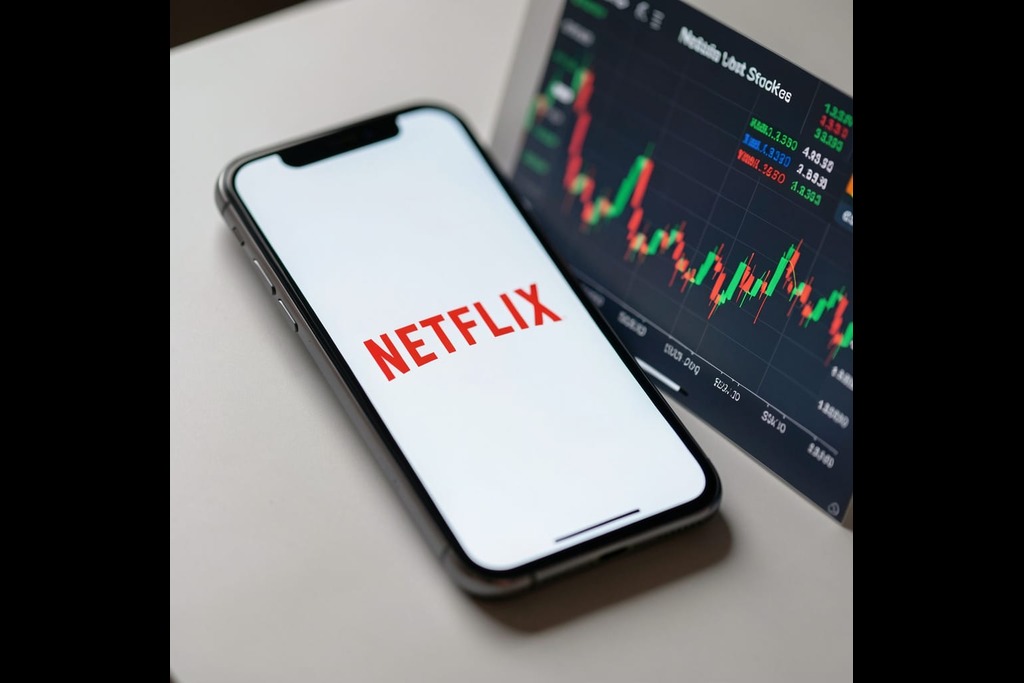 Netflix stock fell Tuesday after news of a Lionsgate acquisition attempt.