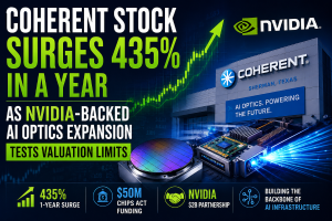 Coherent Stock Surges 435% in a Year as Nvidia-Backed AI Optics Expansion Tests Valuation Limits