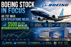 Boeing Stock in Focus as 737 MAX Certifications Near; $500 Billion Backlog Meets Recovery Momentum