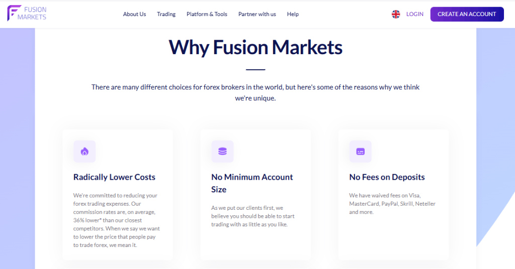 Fusion Markets Overview