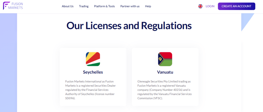 Fusion Markets Safety and Security
