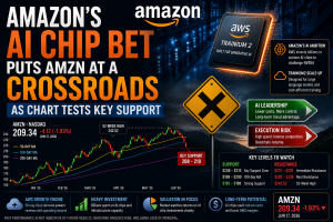Amazon’s AI Chip Bet Puts AMZN at a Crossroads as Chart Tests Key Support