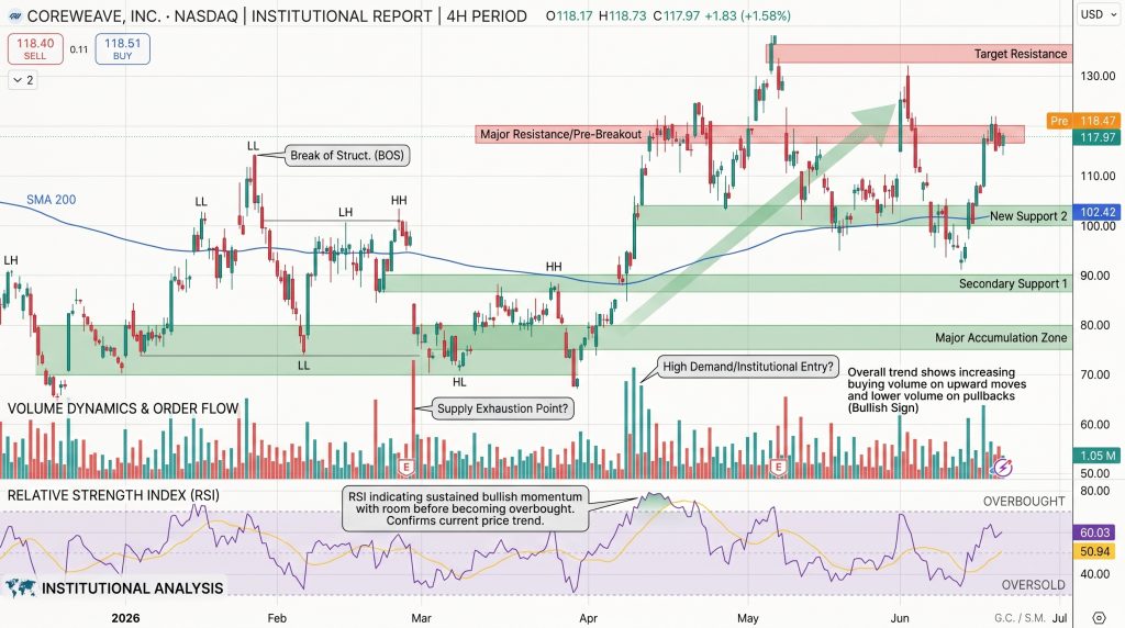 CoreWeave (CRWV) Stock Price Chart - Source: Tradingview