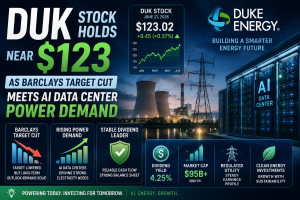 DUK Stock Holds Near $123 as Barclays Target Cut Meets AI Data Center Power Demand