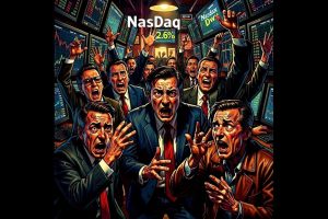 Nasdaq falls quickly as the tech sector selloff increases.