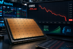 Cerebras Stock Forecast: CBRS Drops 11% After-Hours as Margin Outlook Overshadows 92% Revenue Surge